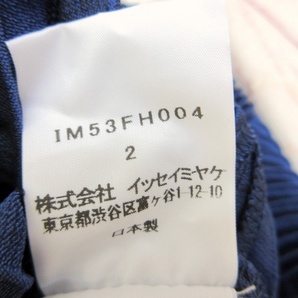 ISSEY MIYAKE イッセイミヤケ デザインワンピース 2 IM53FH004 ネイビー 日本製 PLEATS PLEASE プリーツプリーズの画像6