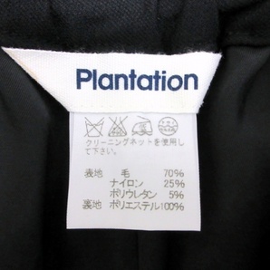 Plantation プランテーション パンツ M PL23FF312 ブラック 毛70% ナイロン25% ポリウレタン5% 日本製 ISSEY MIYAKE イッセイミヤケの画像4