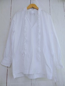 tao COMME des GARCONS タオ コムデギャルソン デザインシャツ ホワイト 綿100% S TI-B002 AD2021