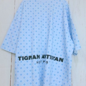 TIGRAN AVETISYAN COMME des GARCONS ティグラン アヴェティスヤン コムデギャルソン 花デザインカットソー サックス QH-T013 AD2021の画像3