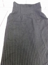 tricot COMME des GARCONS トリココムデギャルソン ストライプロングスカート グレー 毛100% S TS-0413S AD1999_画像2