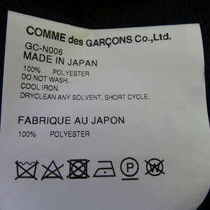 COMME des GARCONS コムデギャルソン デザインニットカーディガン ブラック ポリエステル100% S GC-N006 AD2018の画像9