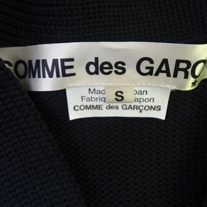 COMME des GARCONS コムデギャルソン デザインニットカーディガン ブラック ポリエステル100% S GC-N006 AD2018の画像7