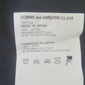 BLACK COMME des GARCONS×NIKE ブラックコムデギャルソン×ナイキ ポロシャツ ブラック 綿100% 半袖カットソー M 1R-T102 AD2016の画像7