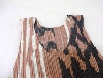 PLEATS PLEASE プリーツプリーズ プリーツ柄ノースリーブ 3 PP91-JT683 ISSEY MIYAKE イッセイミヤケ_画像3