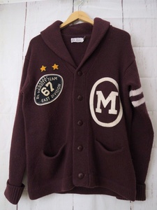 Polo Ralph Lauren Morehouse College ポロ ラルフローレン モアハウスカレッジ ニットカーディガン M 175/96A Made in China 毛100%