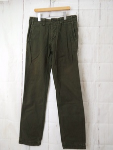 POLO JEANS COMPANY RALPH LAUREN ポロジーンズ カンパニー ラルフローレン パンツ 29×34 カーキ 100%Cotton Made in Vietnam