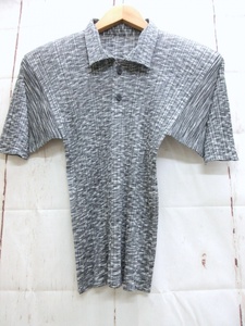 PLEATS PLEASE プリーツプリーズ プリーツ総柄カットソー 3 PP86-JK765 ポリエステル100% 日本製 ISSEY MIYAKE イッセイミヤケ