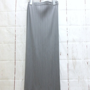 PLEATS PLEASE プリーツプリーズ プリーツスカート 1 PP04-JG613 グレー ポリエステル100% 日本製 ISSEY MIYAKE イッセイミヤケの画像1