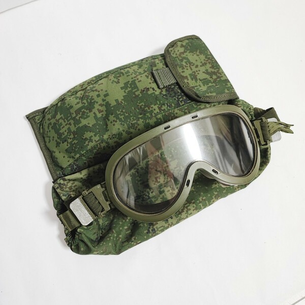 ロシア軍 実物 RATNIK 6B50 ゴーグル OD ポーチ カバー 訳あり