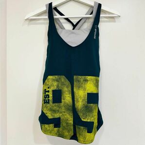 #21 Reebok 深緑×グレー ブラトップ S