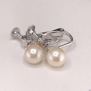 E04-1381☆ アコヤパールネックレス 7.0mm~7.5mm 40cm 32g 7.0mm 3.0g ( アコヤ真珠 Pearl accessory )の画像3