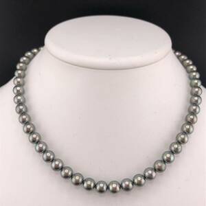 P04-0030 アコヤパールネックレス 7.5mm~8.0mm 40cm 37.2g ( アコヤ真珠 Pearl necklace SILVER )