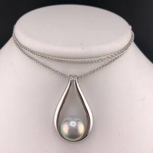 E04-5977 TASAKI☆マベパールネックレス 13.7g 約16.23mm(幅) ( タサキ 田崎真珠 マベパール SILVER accessory jewelry )