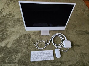Apple iMac 24-inch A2438 シルバー M1 with 8C CPU and 8C GPU メモリ16GB SSD1TB 元箱付き MAGIC MOUSE MAGIC KEYBOARD W/ TOUCH ID-JPN