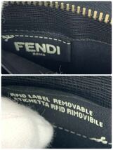 FENDI フェンディ バックバグズ モンスター スタッズ ラウンドファスナー 長財布 レディース ブラック ウォレット 正規品 送料無料_画像4