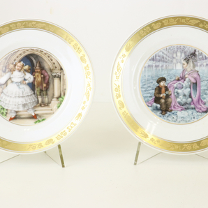 【絵皿まとめ】フランクリンミント Denkongeligeporcelainsfabrike 飾り皿 平皿 皿立て付き 箱付き 装飾用絵皿 015IFHIW43の画像2