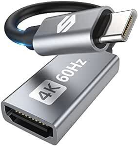 4K@60Hz USB-C HDMI 変換アダプタ 超小型 Silkland タイプC HDMI 変換アダプタ【Thunderbo