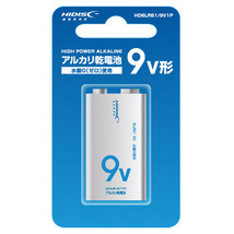 送料無料メール便 9V形 角電池 アルカリ乾電池 006P HIDISCｘ５個セット_画像4