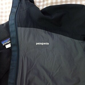 パタゴニア ライトジャケット ブラック/グレー サイズS アウトドア ウェア 古着の画像4