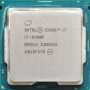 Intel Core i7-9700F SRG14 LGA1151 Coffee Lake-S 8コア 8スレッド 3.00GHz