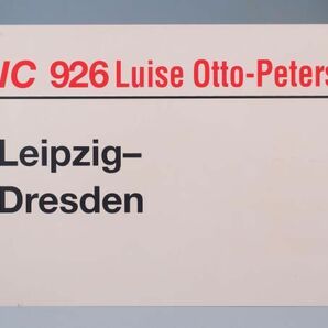 DB ドイツ国鉄 サボ IC インターシティ 926 Luise Otto-Peters号 Leipzig - Dresdenの画像1