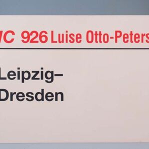 DB ドイツ国鉄 サボ IC インターシティ 926 Luise Otto-Peters号 Leipzig - Dresdenの画像2
