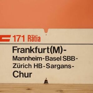 DB ドイツ国鉄 大型サボ IC インターシティ 171/596 Otto Hahn / Ratia号 Frankfurt - Munchen-Chur オットー・ハーンの画像2