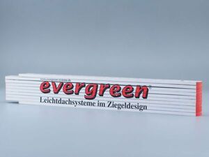 ドイツ ビンテージ定規 折尺 木製 evergreen
