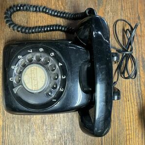 古い電話機  黒電話  ６００－Ａ型 日本電信電話公社 昭和レトロの画像1