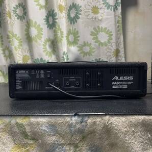 ALESIS パワードミキサー PA80/80-WATT/4-CHANNEL /通電確認済み 【1円～】 ジャンクの画像3