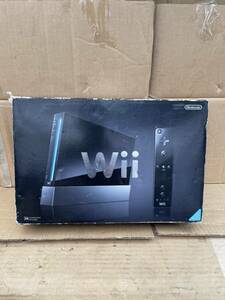Nintendo 任天堂 Wii本体 クロ 箱付き/動作未確認【1円～】ジャンク