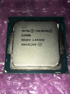 Intel Celeron G3900 2.8GHz　動作確認済み