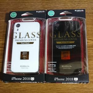  iPhone XR用 背面ガラスシェルケース SHELL GLASS PREMIUM ２個セット