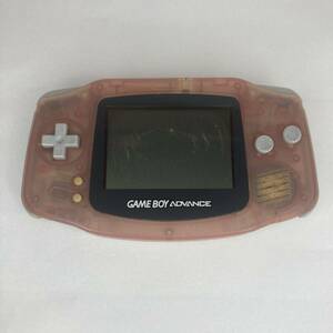 ●ゲームボーイアドバンス本体（AGB-001/ミルキーピンク） ゲームボーイアドバンス GBA Nintendo GAMEBOY ADVANCE 任天堂 ジャンク