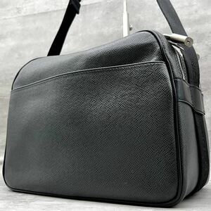 1円〜【最高級】ルイヴィトン LOUIS VUITTON ビジネスバッグ ショルダーバッグ 斜め掛け リポーターPM タイガ メンズ レザー 鍵付き