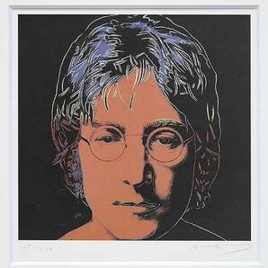 アンディ・ウォーホル 直筆サイン 証明書 シルク「John Lennon  ジョン・レノン 28/250」真作保証の画像2