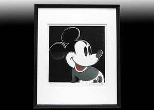 アンディ・ウォーホル 直筆サイン 証明書 シルク「Mickey Mouse　ミッキーマウス　99/250」真作保証