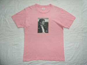 ★ 17SS Supreme Michael Jackson Tee シュプリーム マイケル・ジャクソン Tシャツ sizeM ピンク USA製 ★古着 フォトプリント Box Logo