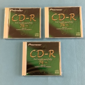 Pioneer/パイオニア 音楽用CD-R For Music use Only 74min RDD-74 COMPACT DISC RECORDABLE 3枚【新品未開封】の画像1