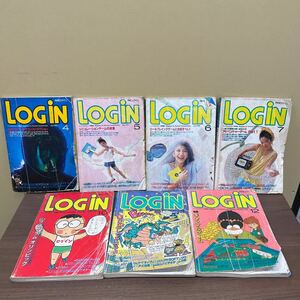 月刊ログイン LOGiN アスキー ASCII 1984年 まとめ売り/古本/未清掃未検品/巻数状態はお写真でご確認下さい/ノークレームで/読み用で/劣化