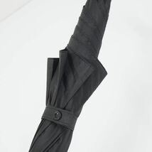 M04 MUJI 無印良品 傘 USED美品 しるしのつけられる傘 ブラック 黒 無地 グラス骨 男女兼用 左利き兼用 60cｍ KR_画像6