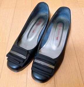 クエスト神戸 パンプス ヒール 靴 牛革 22.5cm