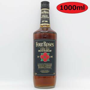 Four Roses FINE OLD KENTUCKY STRAIGHT BOURBON WHISKEY　43度　1000ml【フォアローゼズ フォアローゼス ブラック ファイン オールド 黒】