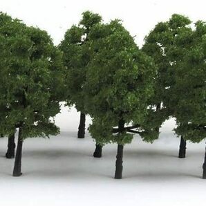 3.5cm 60本入 鉄道模型用 樹木 森林 Nゲージ ジオラマ ストラクチャー 鉄道 建築 模型用 風景 濃緑の画像7
