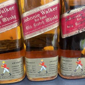 オールドスコッチ ジョニーウォーカー レッドラベル 特級3本 古酒 1156 876 未開栓 Johnnie Walker 760ml 43度の画像6