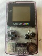 ☆動作良好　GB ☆ ゲームボーイカラー クリアパープル 動作品 本体 のみ GAMEBOY COLOR 任天堂 ニンテンドー 送料無料★_画像1