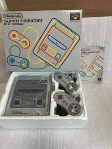 ★おそらく新品　極上美品　無傷　任天堂 SFC スーパーファミコン　経年劣化なし　shvc-001 純正AVケーブル　アダプター付属　送料無料★