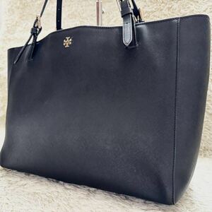 1 jpy ~ regular price 10 ten thousand jpy Tory Burch TORY BURCH tote bag A4 2way business bag briefcase commuting going to school leather men's lady's black 