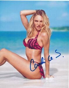 Candice Swanepoel キャンディス・スワンポール★直筆サイン写真★証明書COA◆9052